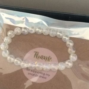 Iridescent beaded bracelet